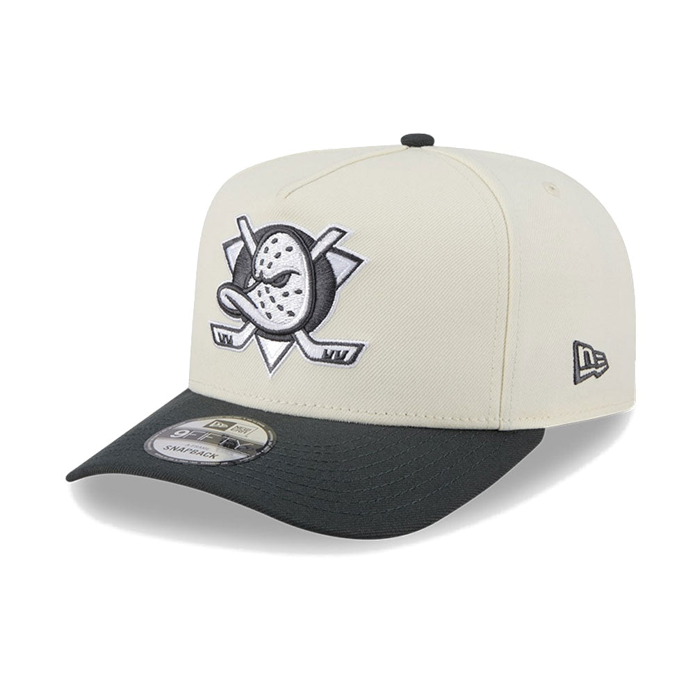 New Era 9FIFTY 3 Times A-Frame Pre-Curved Snapback Anaheim Ducks - Chrome / Steel