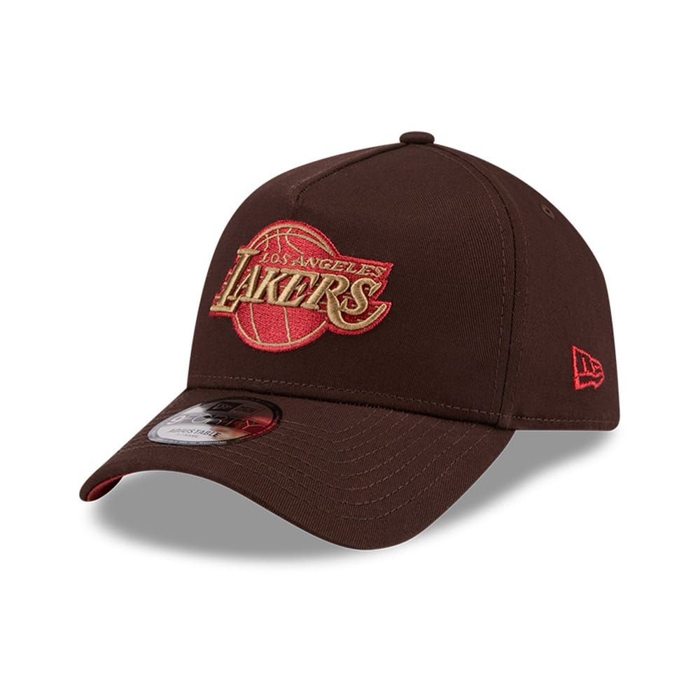 New Era 9FORTY A-Frame Los Angeles Lakers - Chocolate Cherry - Image 2