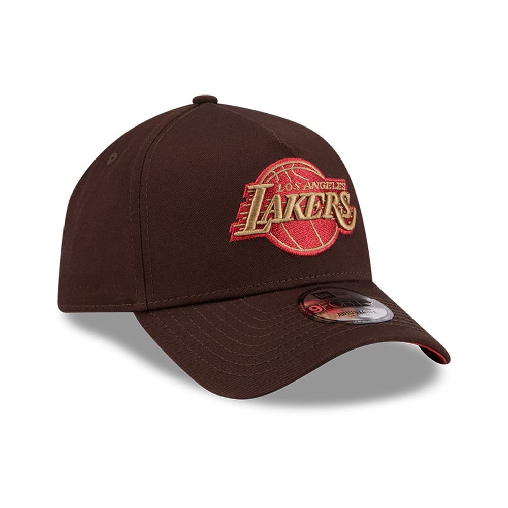New Era 9FORTY A-Frame Los Angeles Lakers - Chocolate Cherry - Image 3