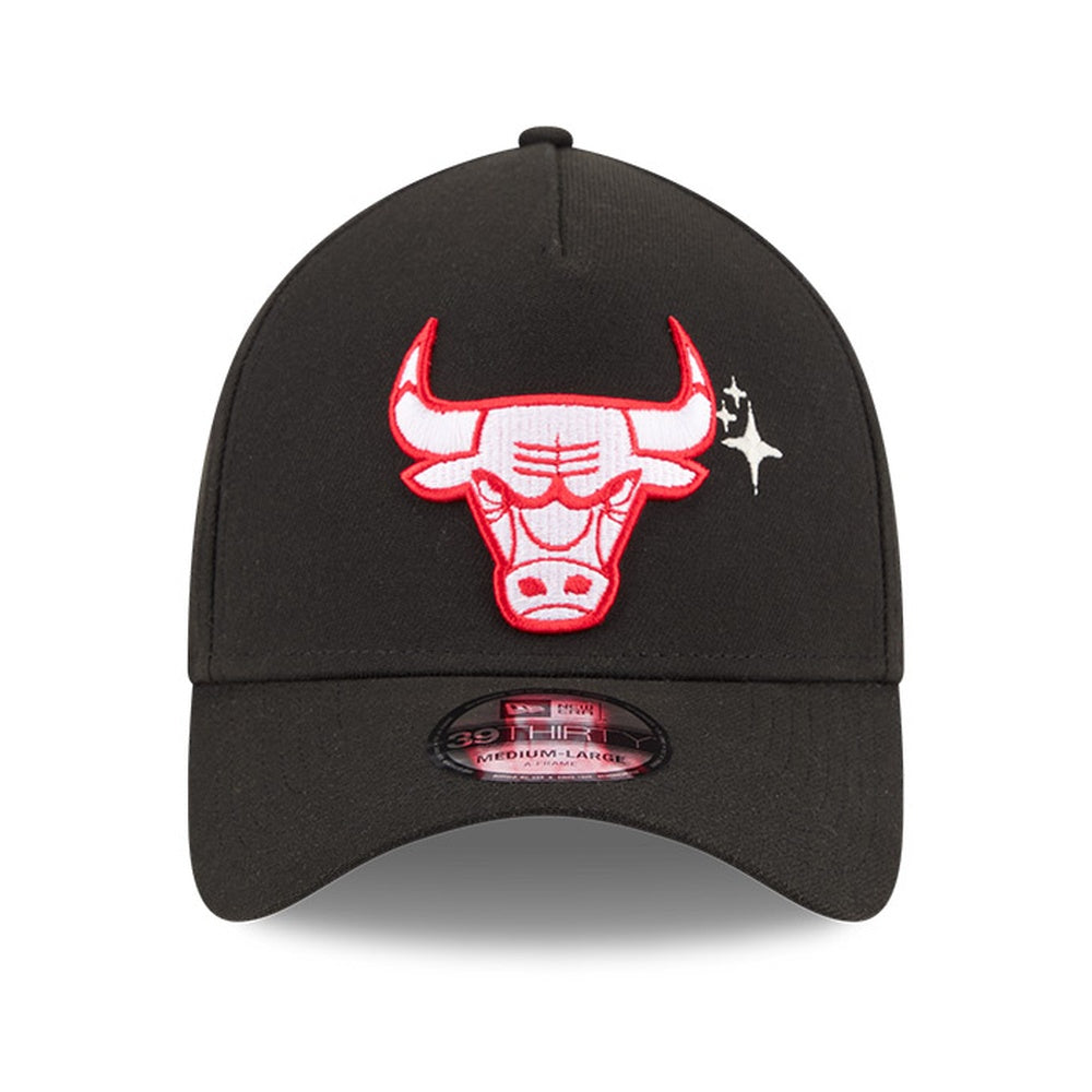 New Era 39THIRTY A-Frame Glow Stars Chicago Bulls - Official Team Colours