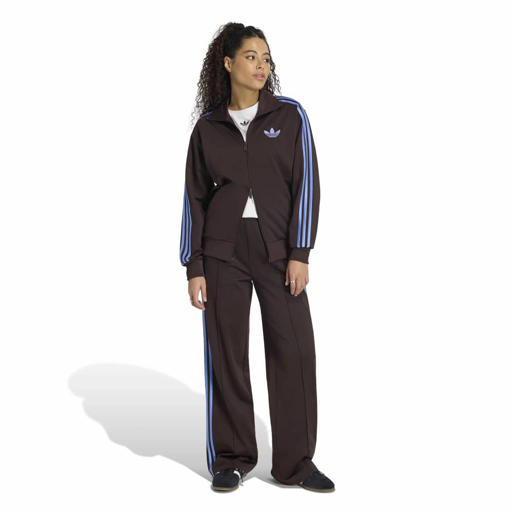 Adidas Women's Firebird Loose Track Top - Aurora Coffee / Blue Fusion - Image 4
