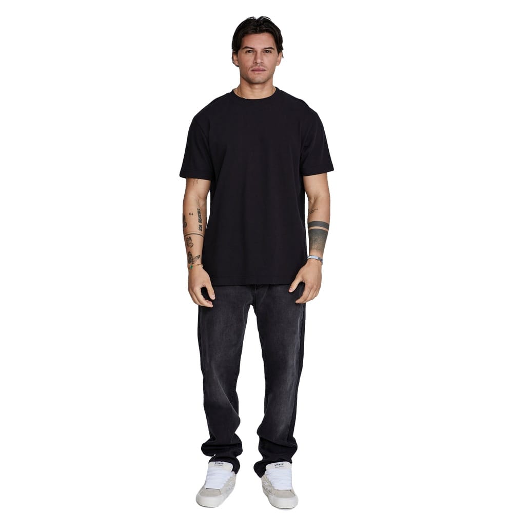 SikSilk Filigree Tee - Black