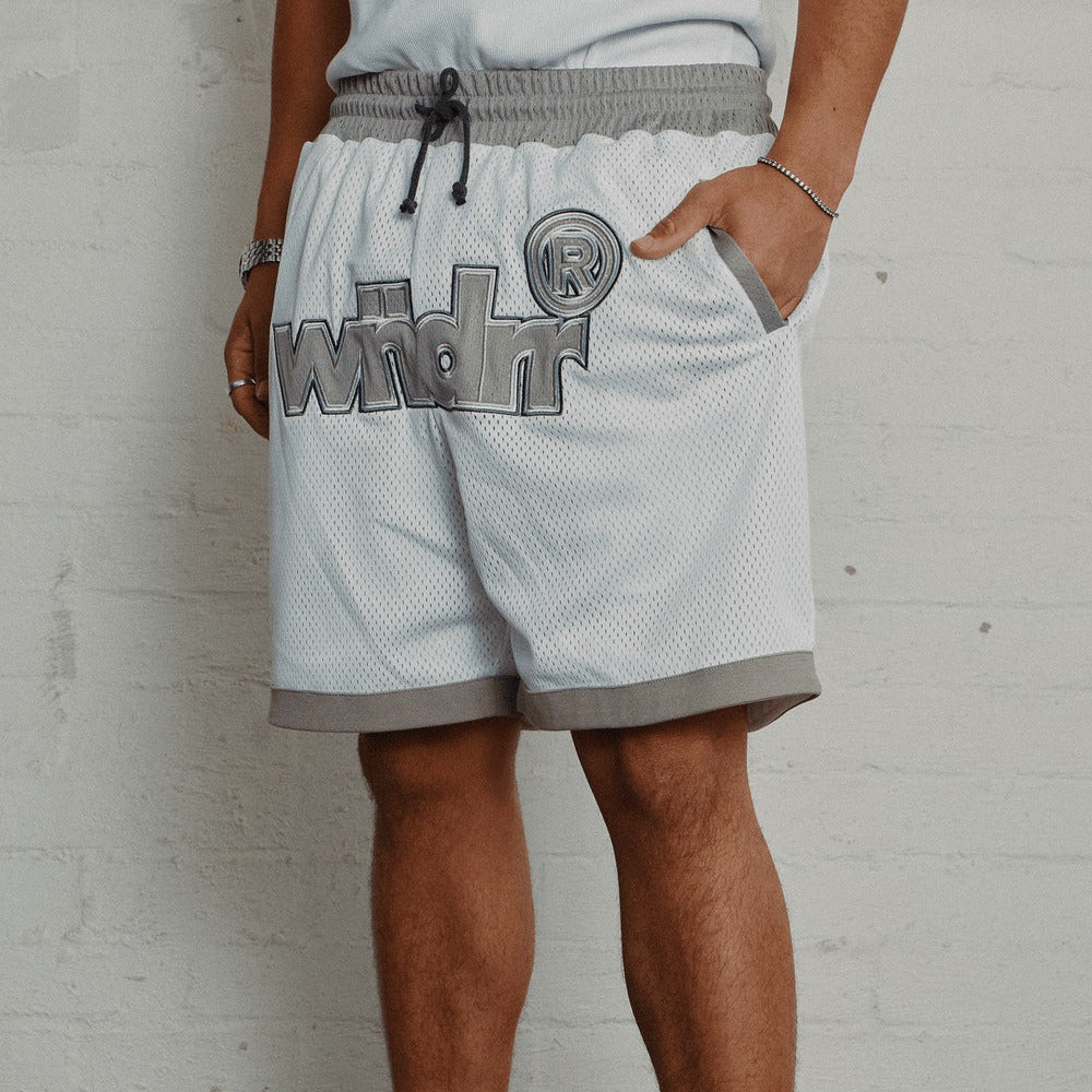 WNDRR Offcut Court Short - White