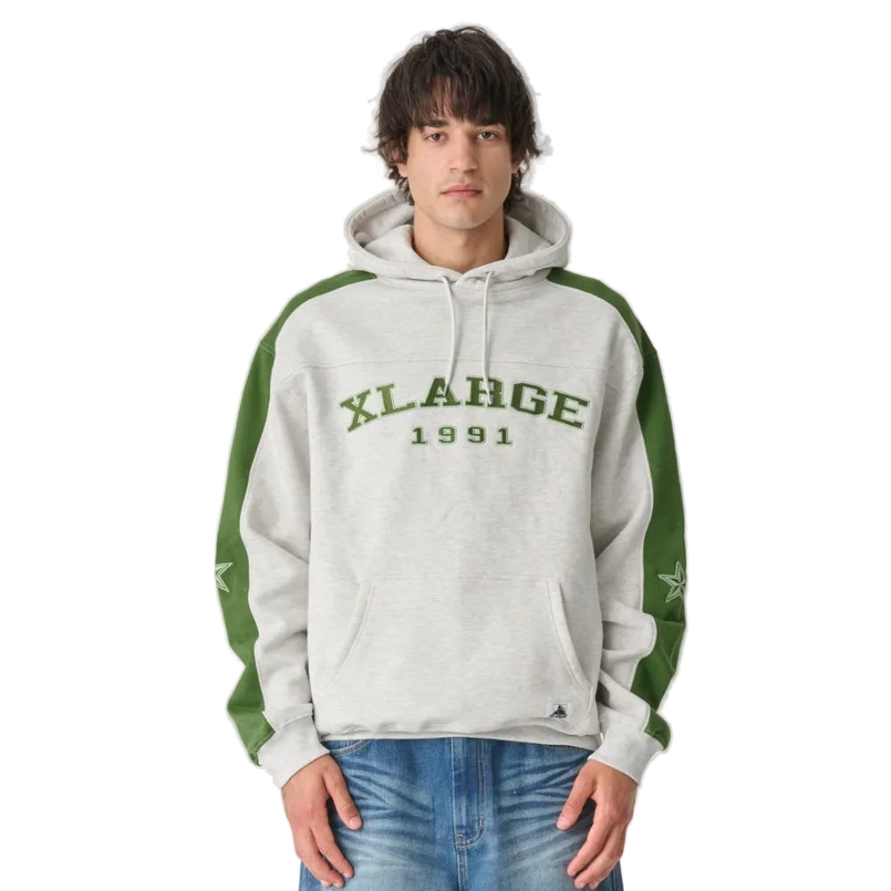 XLarge College Star Hoodie - Snow Marle - Image 2