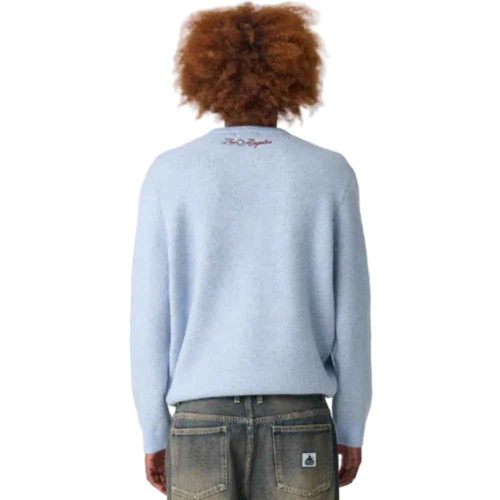 XLarge Script Knit Sweater - Dusty Ice