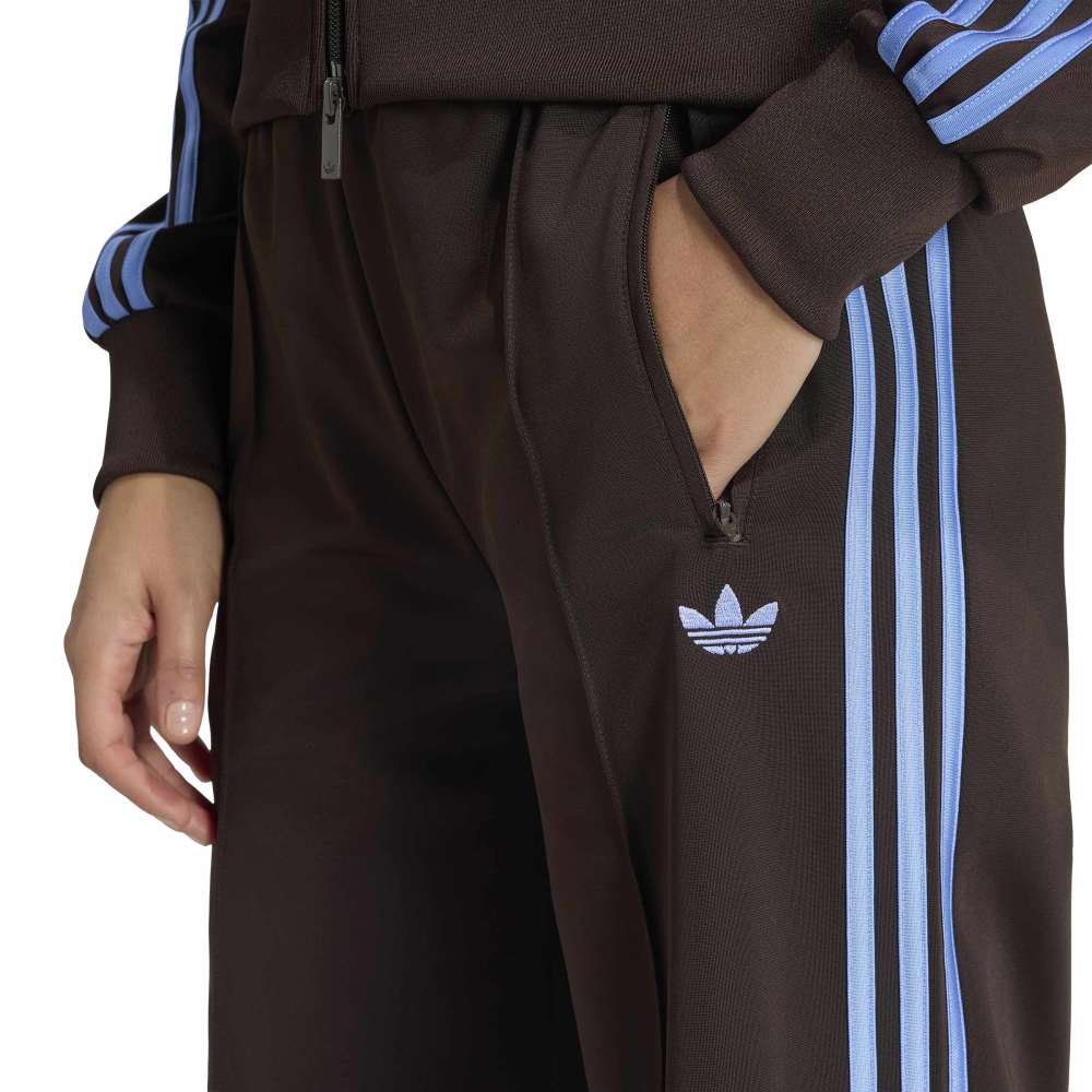 Adidas Women's Firebird Loose Track Pants - Aurora Coffee / Blue Fusion