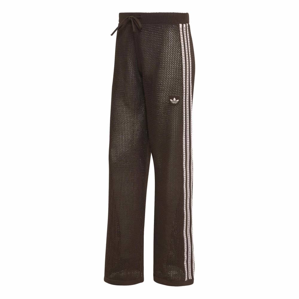 adidas Womens Knitted Crochet Track Pant - Aurora Coffee