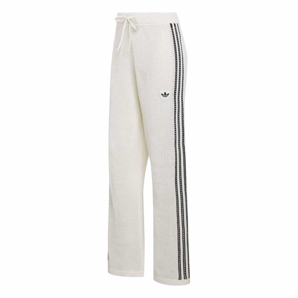 adidas Womens Knitted Crochet Track Pant - Off White