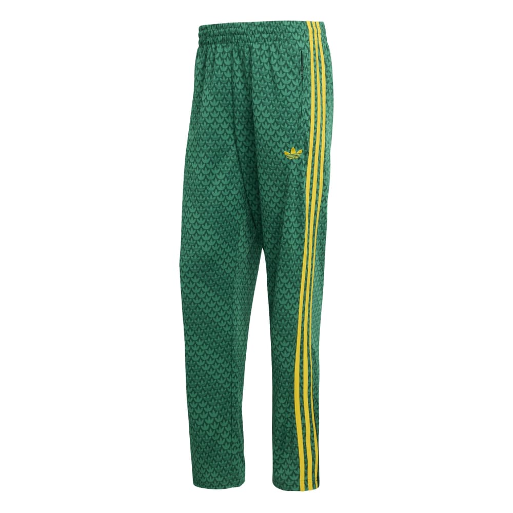 adidas Loose Monogram Firebird Track Pant - Green / Yellow