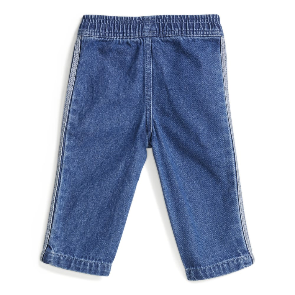 Adidas Infants Denim Tee Set - Medium Blue Denim / White