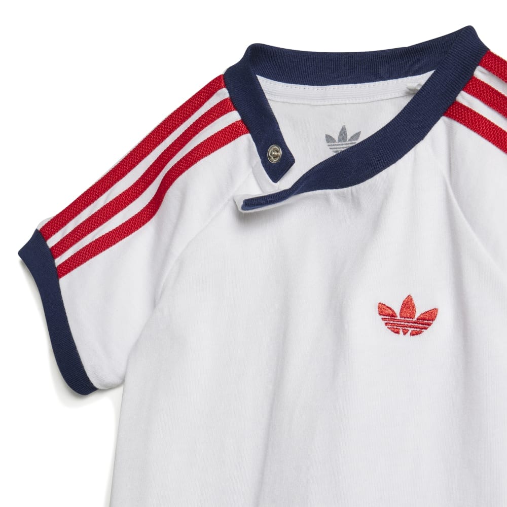 Adidas Infants Denim Tee Set - Medium Blue Denim / White