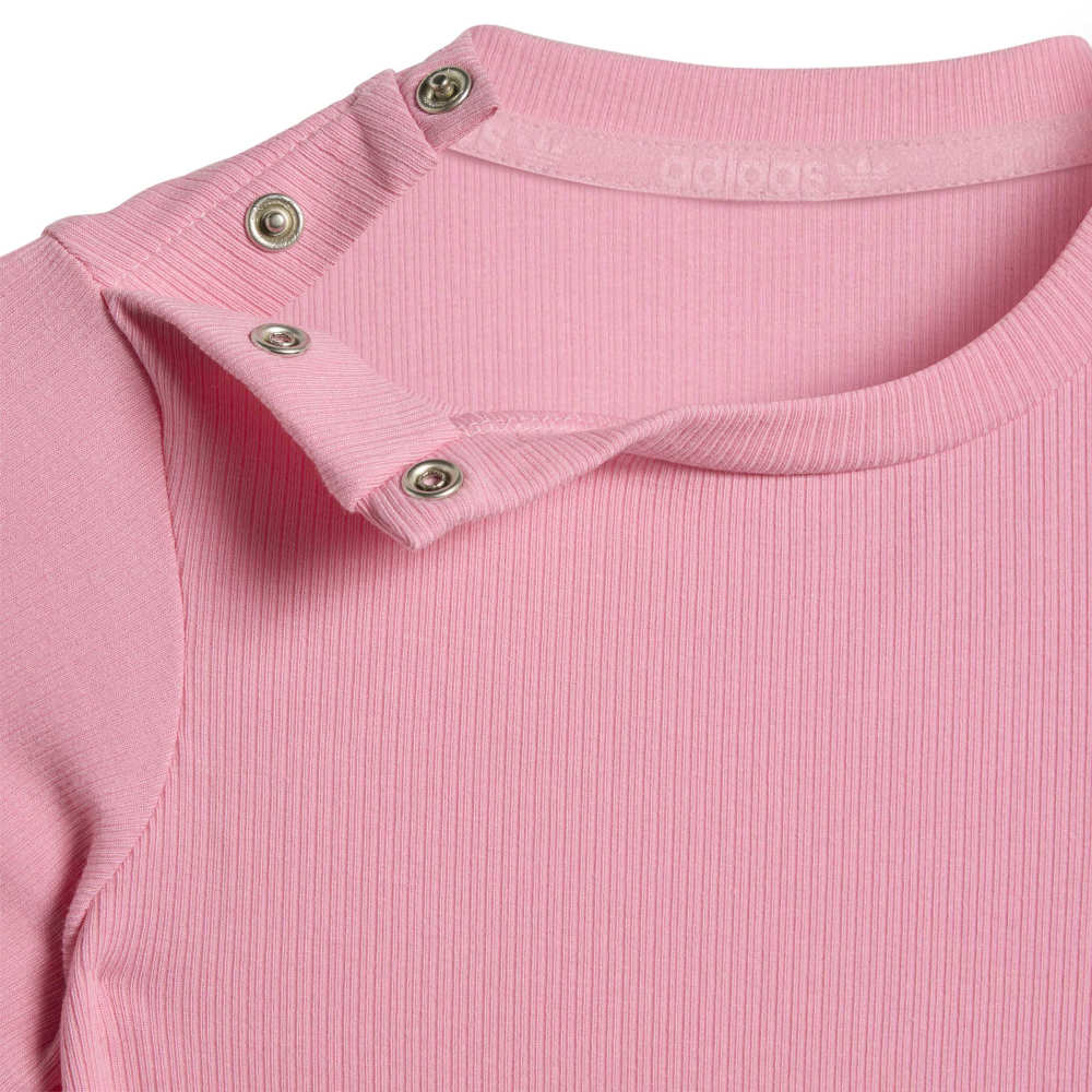 adidas Infants Rib Onesie - Light Pink