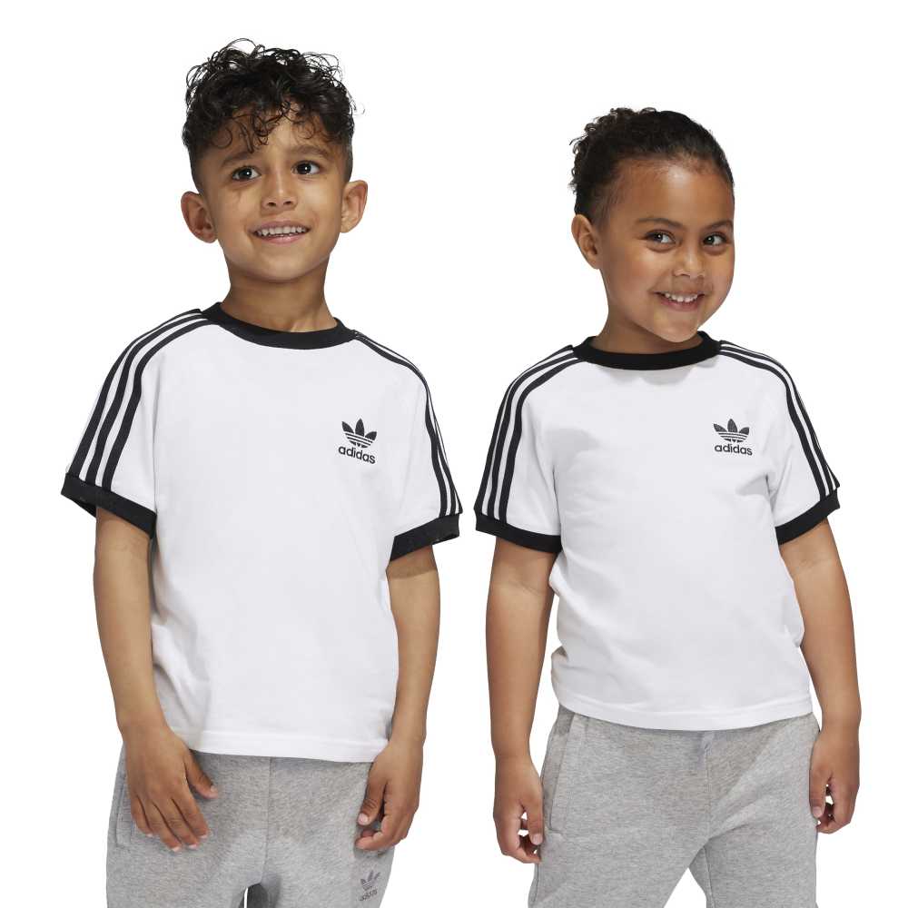 adidas Kids Adicolor Trefoil Tee - White