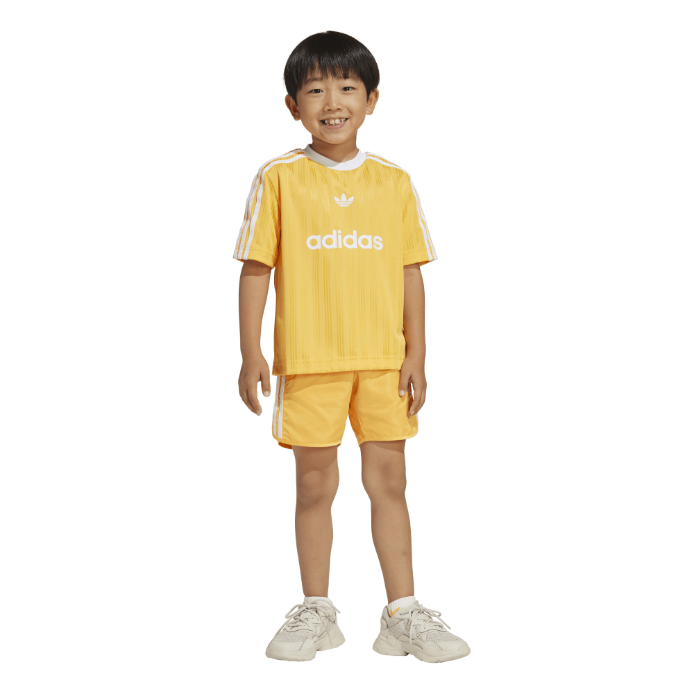 Adidas Kids Football Shorts and Tee Set - Gold