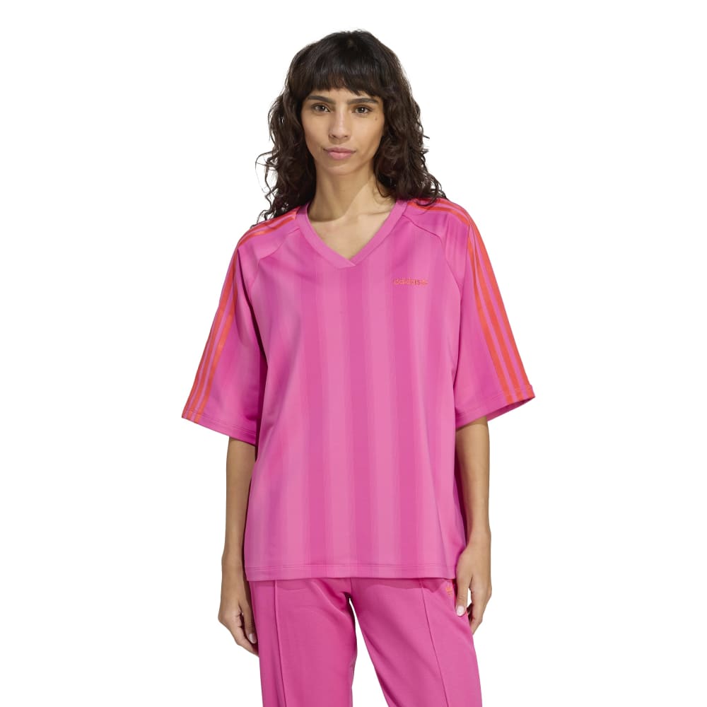adidas Loose Linear Tee - Semi Lucid Fuchsia