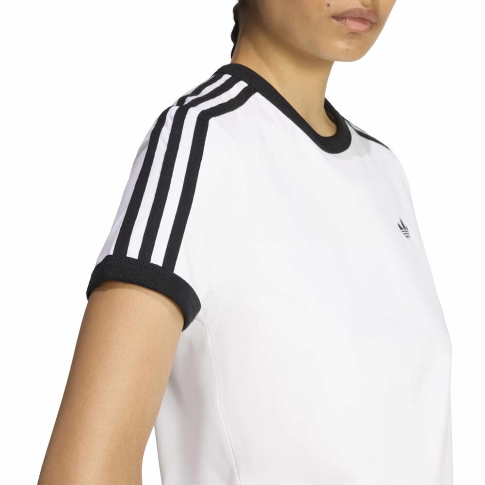 Adidas Womens 3-Stripes Slim Tee - White / Black