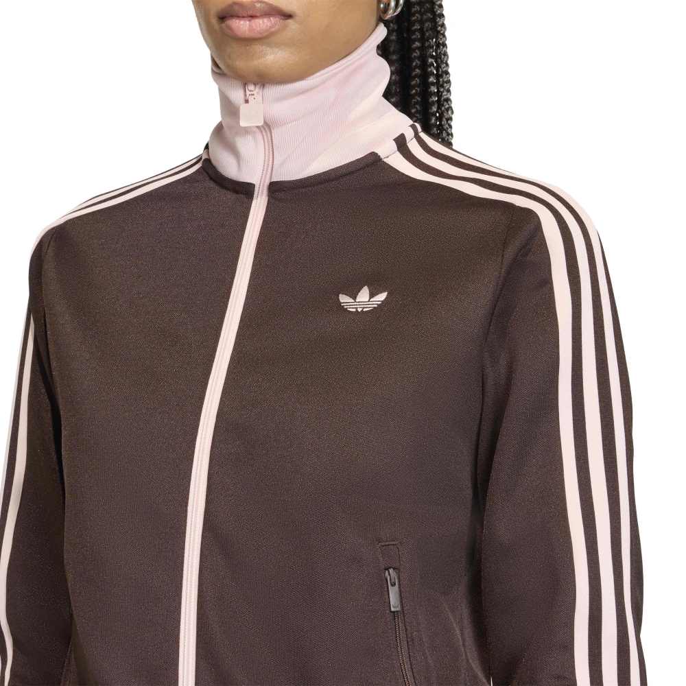 adidas Womens Classic Track Top - Aurora Coffee / Pink