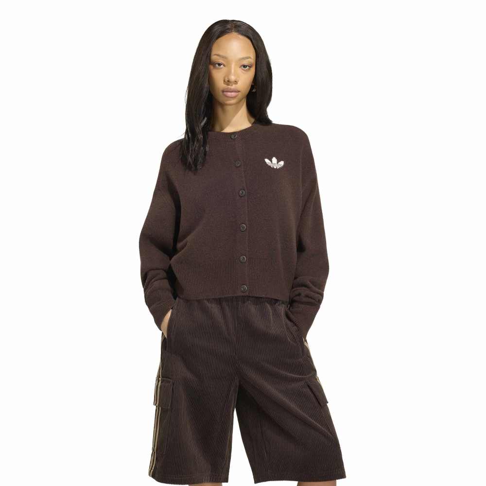Adidas Womens Essentials Cardigan - Aurora Coffee