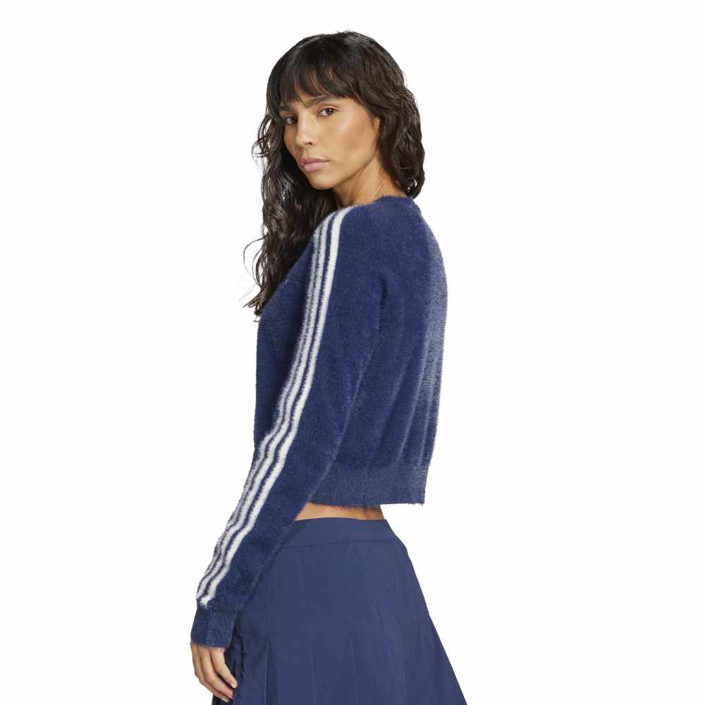 adidas Womens Fluffy Cardigan - Blue