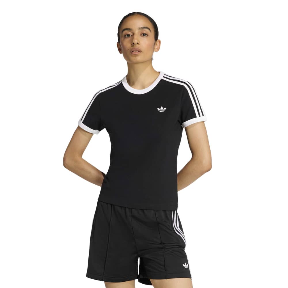 adidas 3-Stripes Slim Tee - Black
