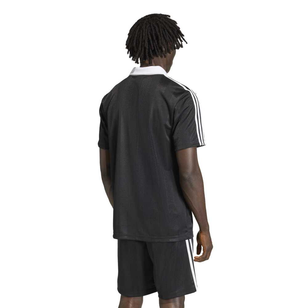 Adidas Archive Collar Jersey - Black