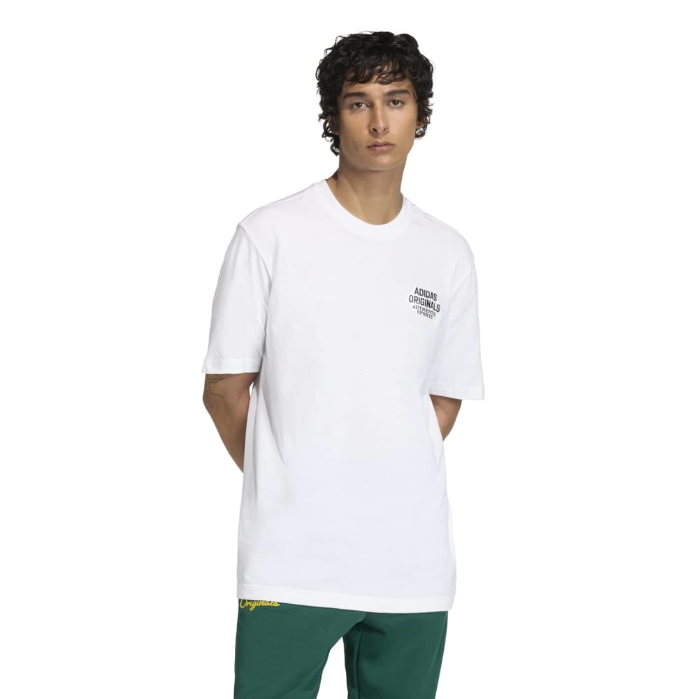 Adidas GFX Varsity Tee - White