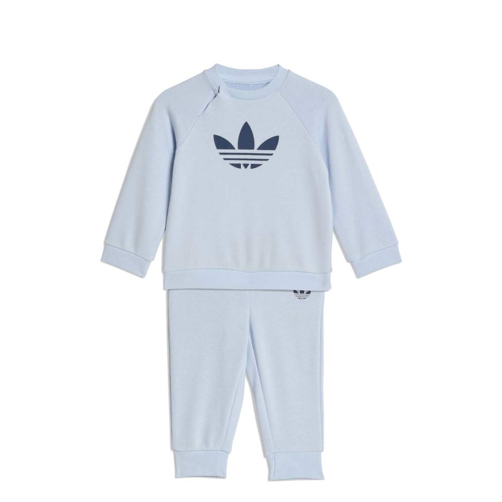 adidas Infants Trefoil Crew Set - Crystal Sky / Night Indigo
