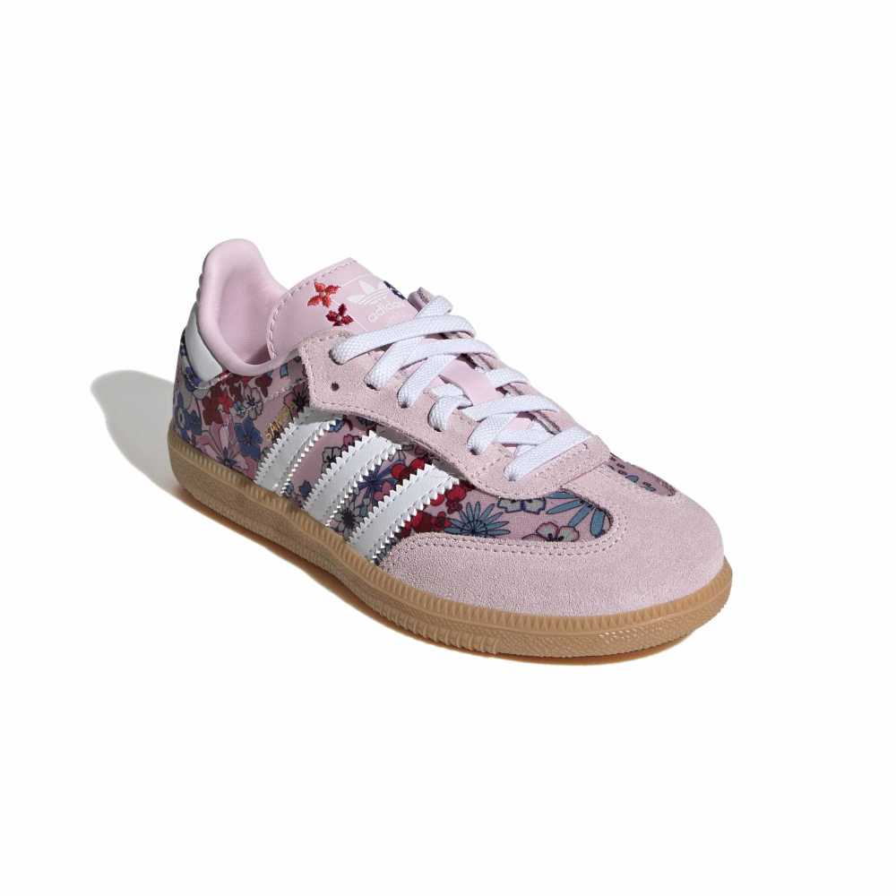 adidas Childrens Liberty London Samba OG Comfort Closure Elastic - Pink / White