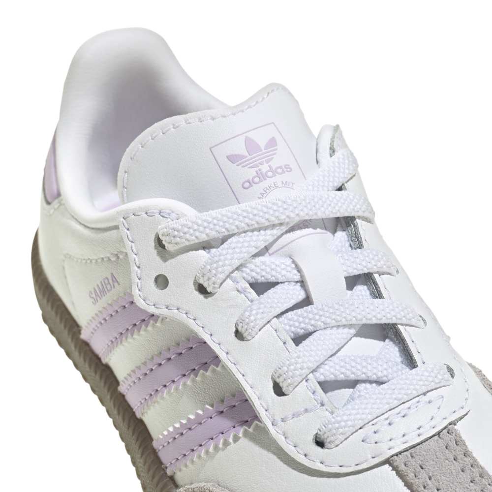 adidas Infants Samba OG EL - Cloud White / Powder Plum / Gum