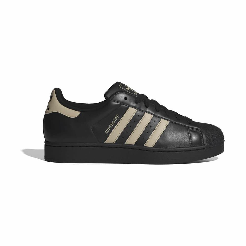 adidas Superstar II - Core Black / Stone Khaki / Core Black