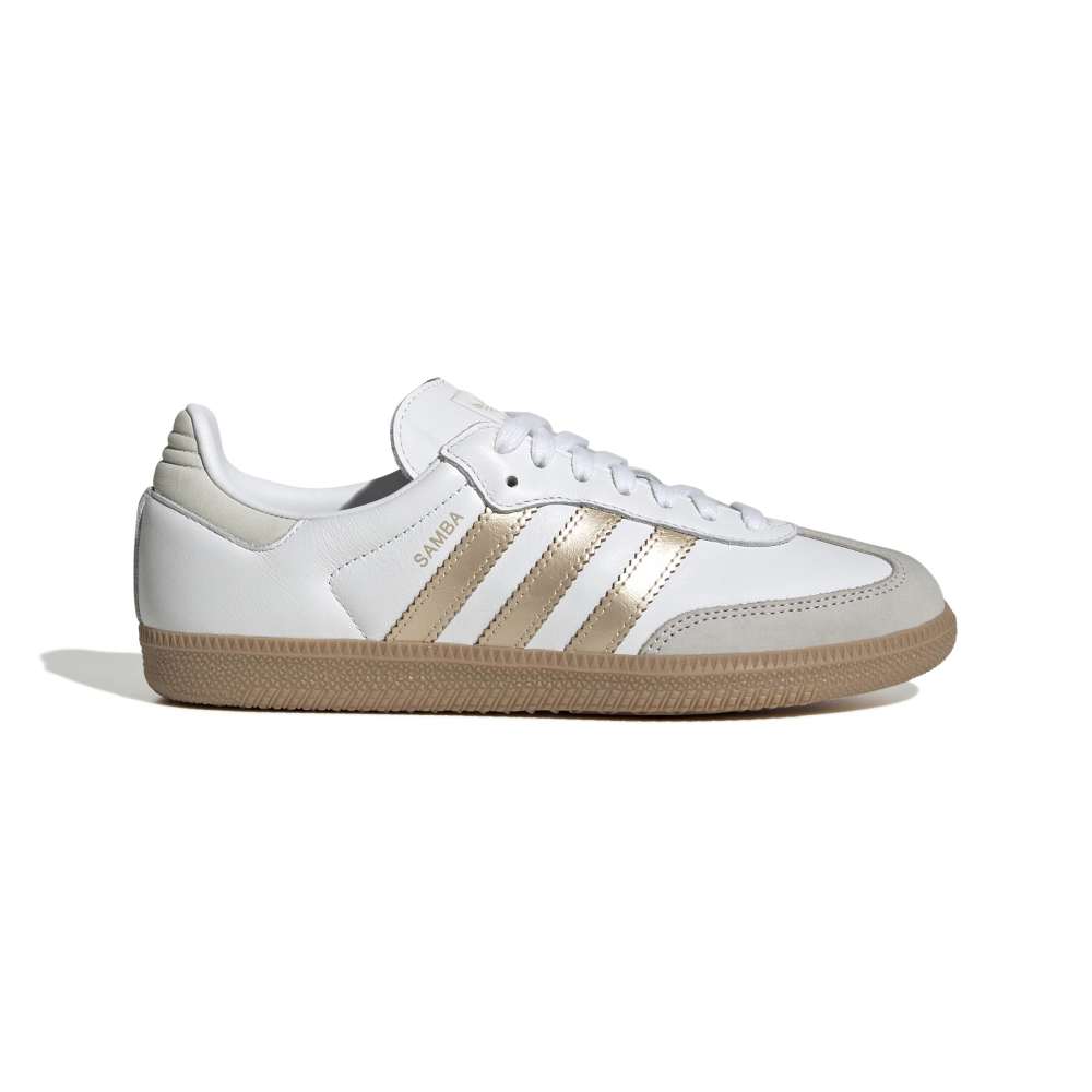 adidas Womens Samba OG - Cloud White / Wonder Gold Met. / Grey One
