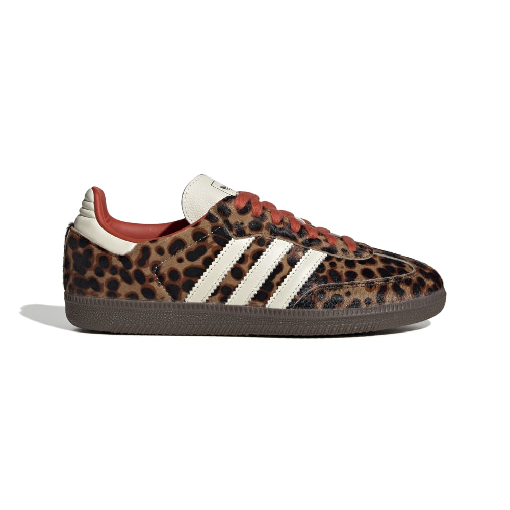 adidas Samba OG (Leopard) - Core Black / Preloved Red / Cream White
