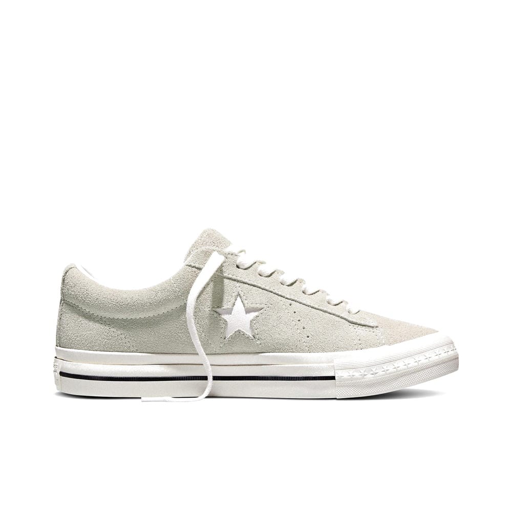 Unisex Converse One Star 95 Suede Low Top - Sage Smoke / Vintage White