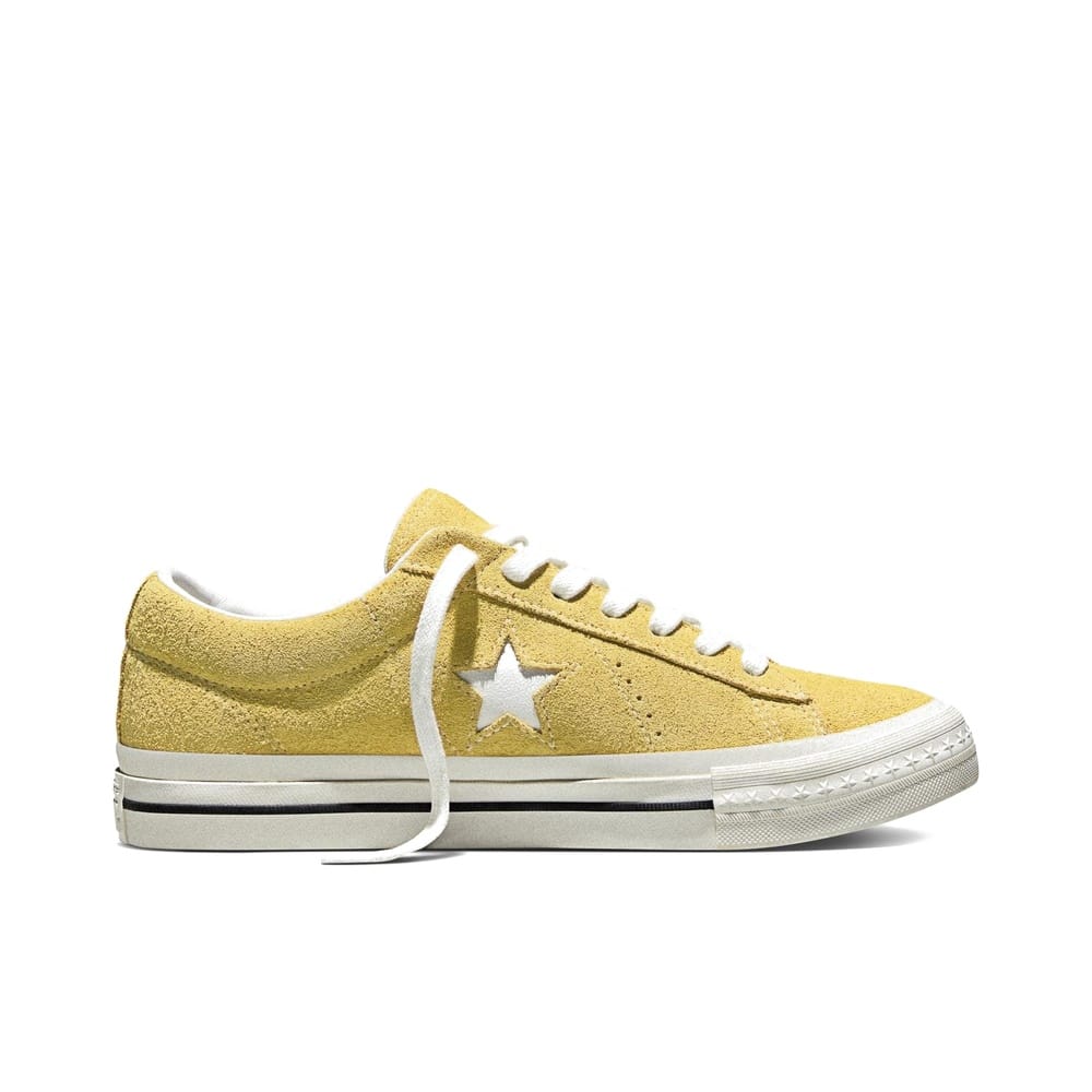 Unisex Converse One Star 95 Suede Low Top - Sunny Outlook / Vintage White / Black