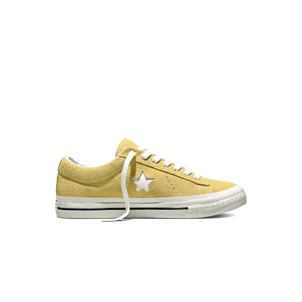 Unisex Converse One Star 95 Suede Low Top - Sunny Outlook / Vintage White / Black