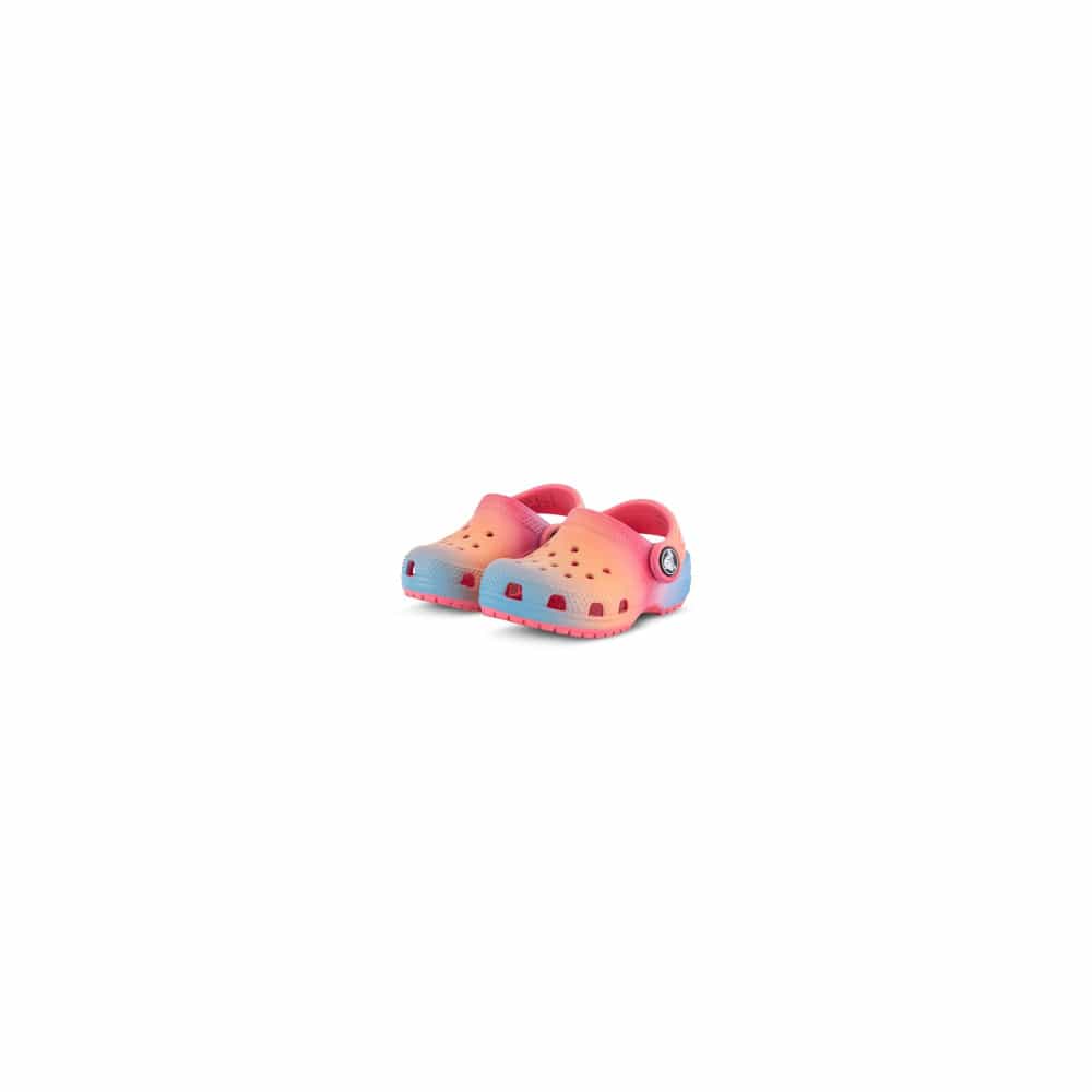 Crocs Infants Classic Colour Dip Clog - Hyper Pink / Multi