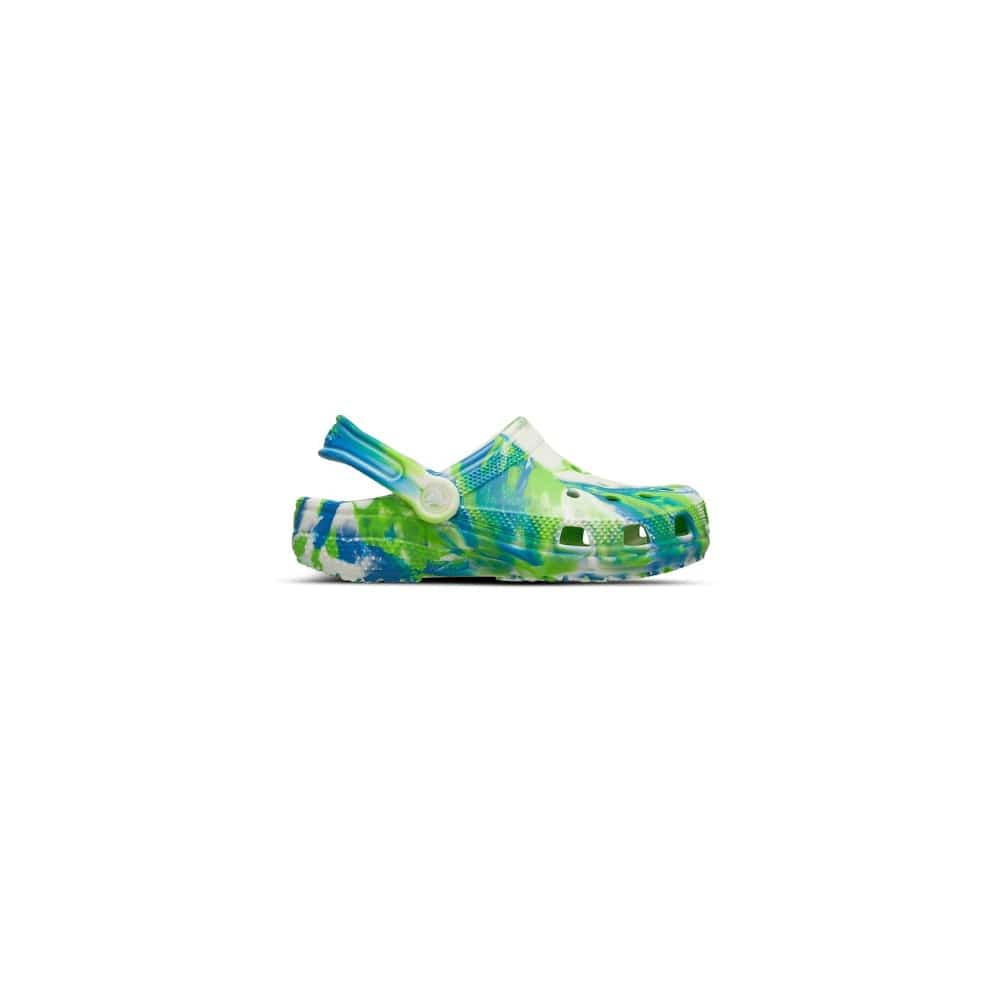 Crocs Kids Classic Glow Marbled Clog - Prep Blue / Multi