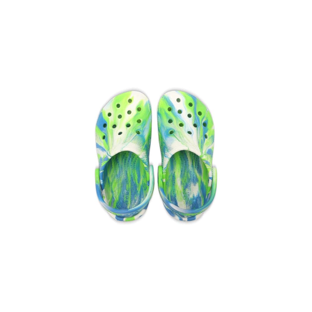 Crocs Kids Classic Glow Marbled Clog - Prep Blue / Multi