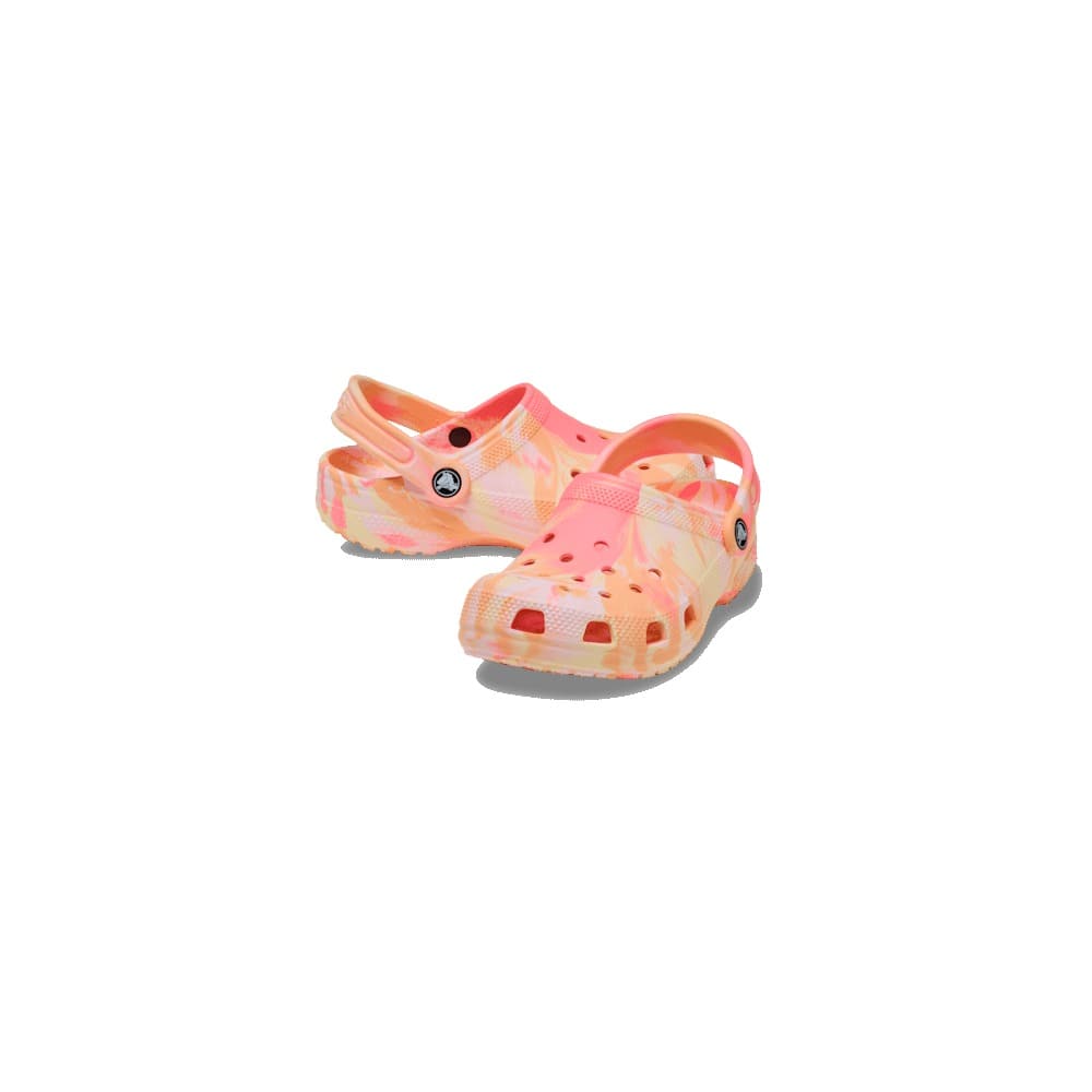 Crocs Kids Classic Marbled Clog - Guava / Multi