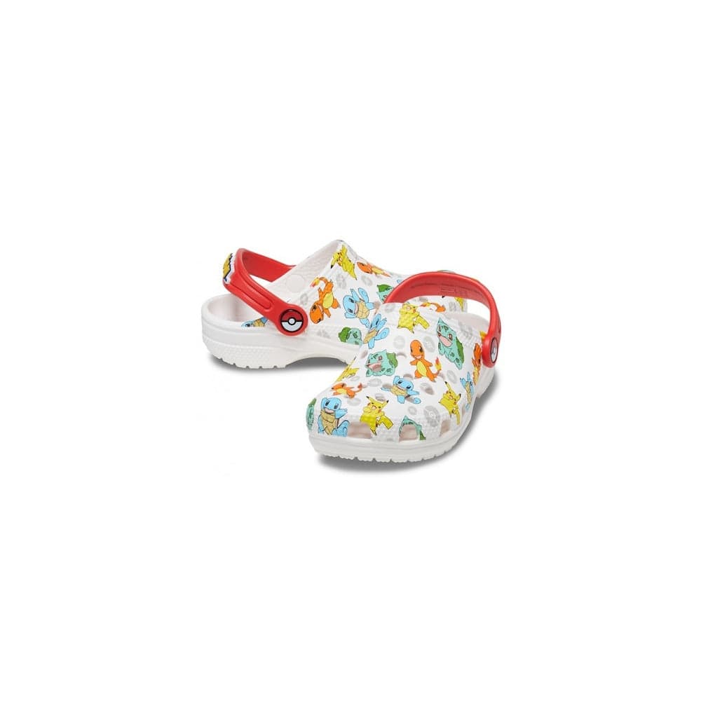 Crocs Kids Classic Pokemon Clog - White / Multi
