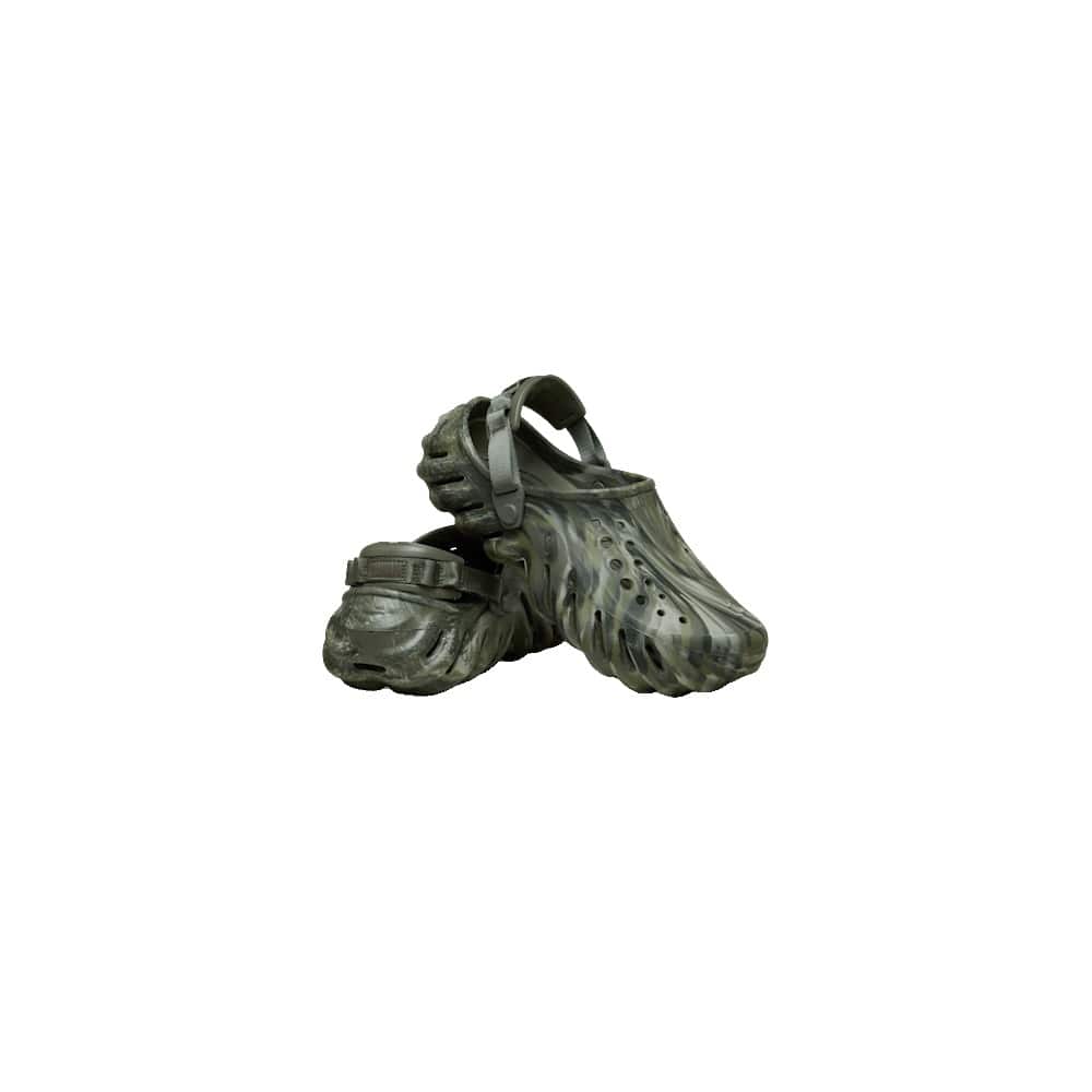 Crocs Echo Marbled Clog - Dusty Olive / Multi