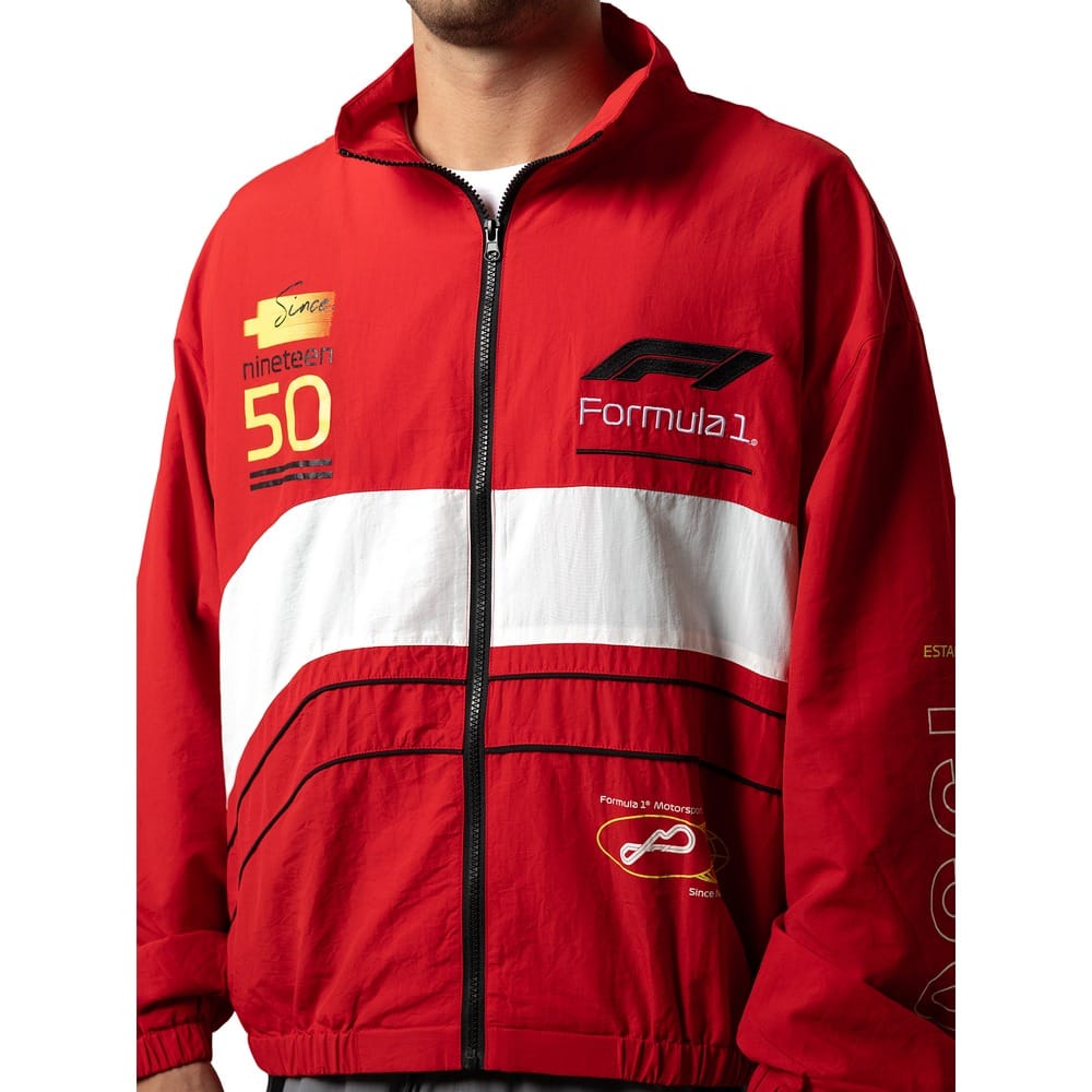 F1 Moto Jacket - Hot Red