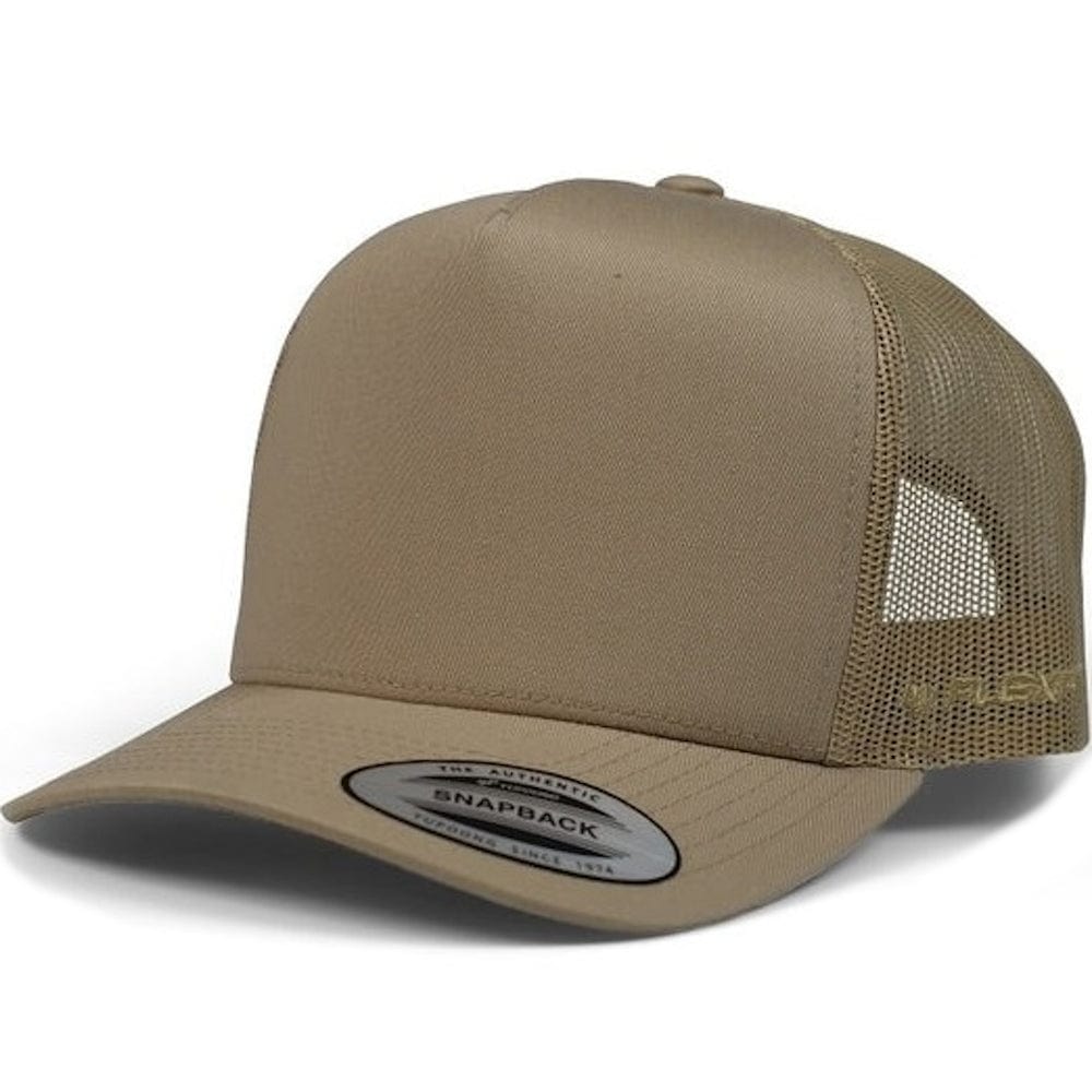 Flexfit A Frame Trucker Snapback - Khaki
