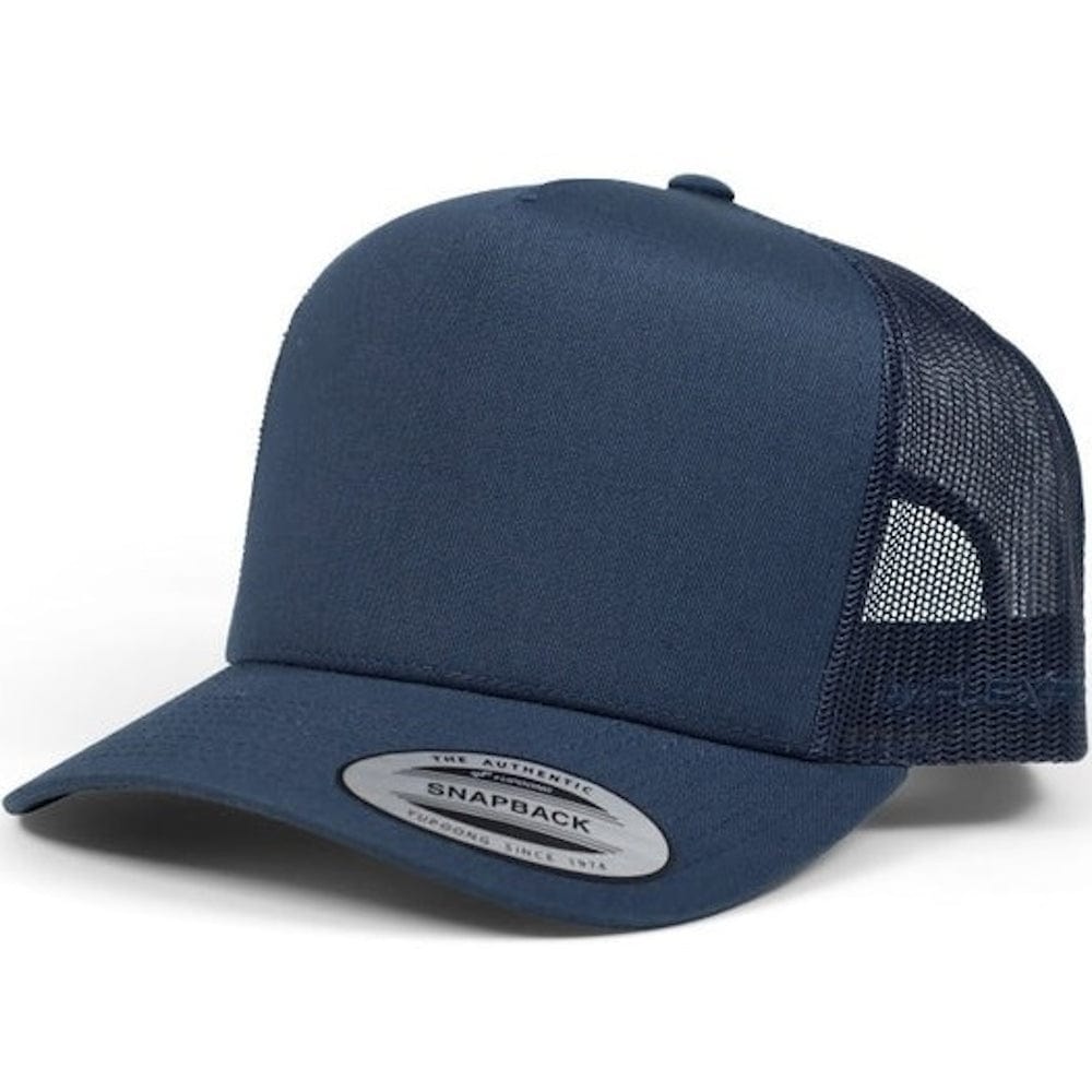 Flexfit A Frame Trucker Snapback - Navy
