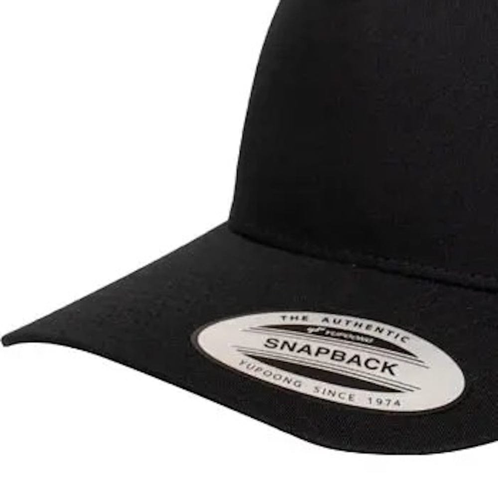 Flexfit Classic 5 Panel Trucker Cap - Black