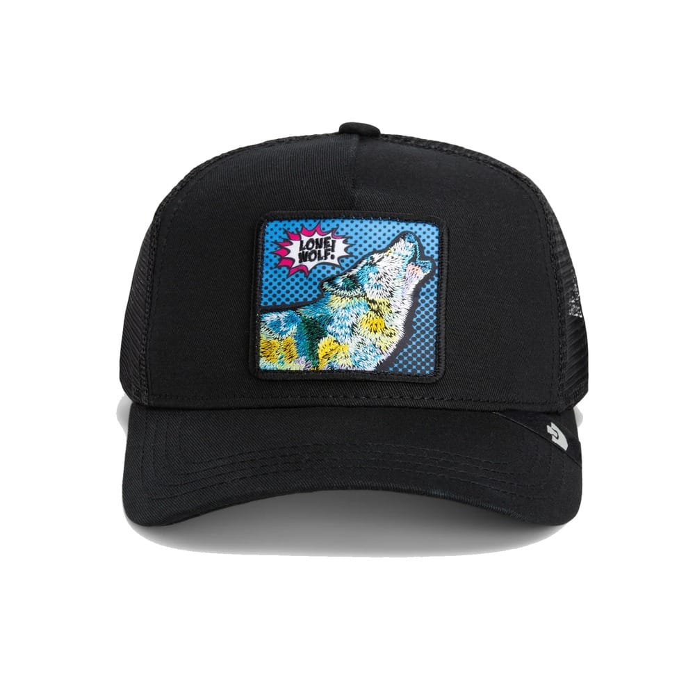 Goorin Bros POPart Lone Wolf Trucker Snapback - Black