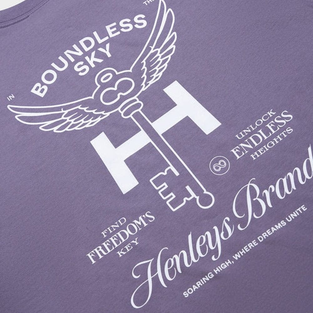 Henleys Boundless Sky Tee - Faded Slate