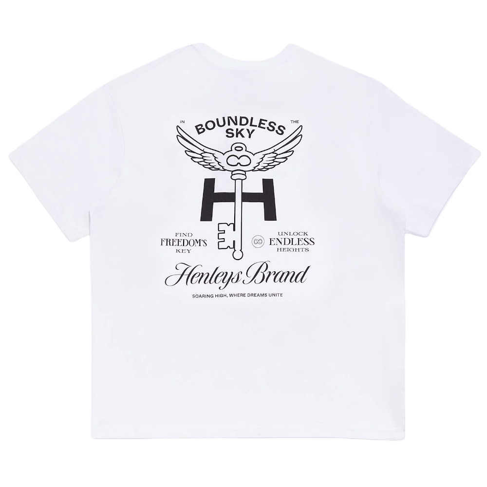 Henleys Boundless Sky Tee - White