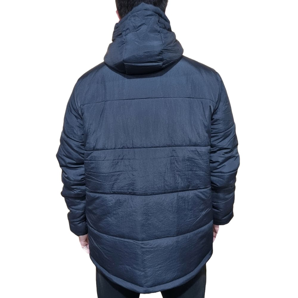 Henleys Classic Logo Hooded Puffer Jacket - Black