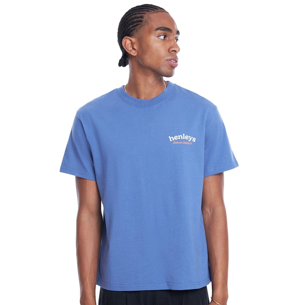 Henleys Evergreen Tee - Dusty Blue